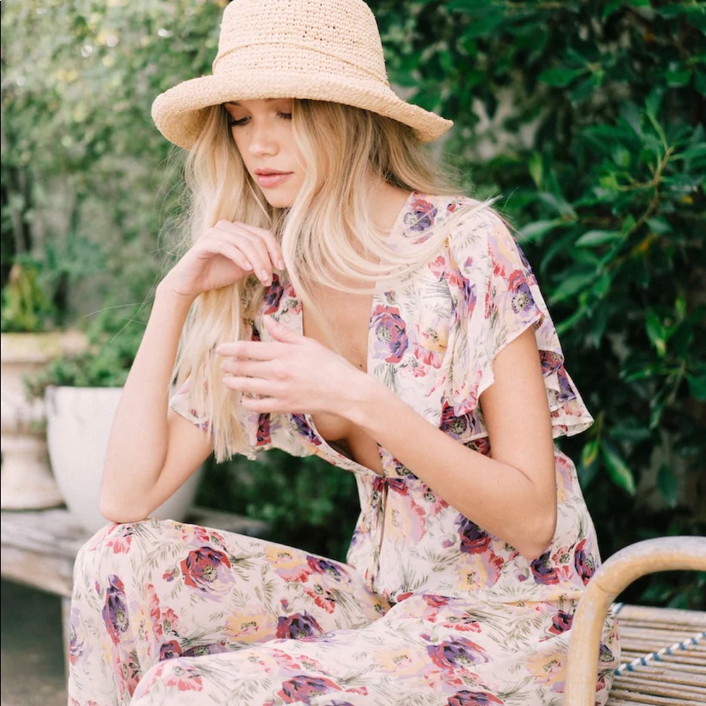 $320 STONE COLD FOX COCO JUMPSUIT FOR LOVE LEMONS DOEN CEZANE CHRISTY DAWN BOHO - Picture 6 of 10